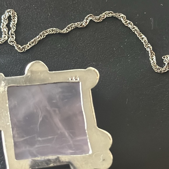 Rose quartz and 925 pendant and Chain - Picture 5 of 8